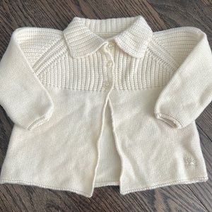 EXCELLENT! Baby girls 6M BURBERRY sweater/cardigan! ADORABLE!